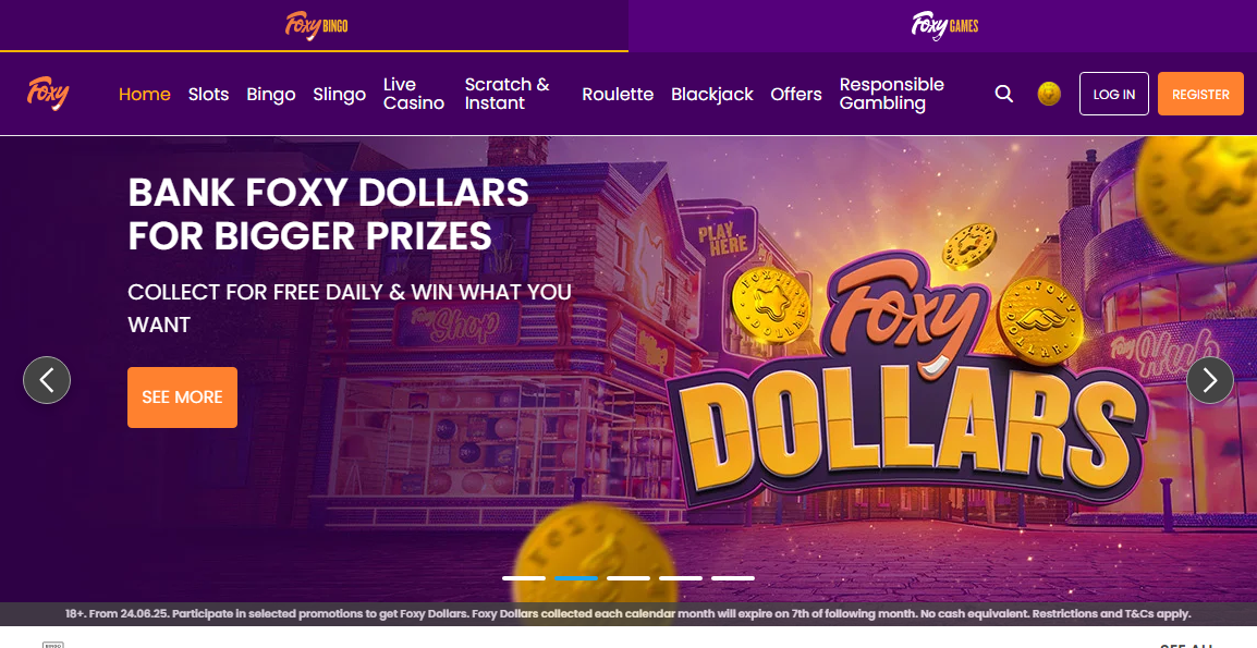 Foxy Games Casino Desktop screenshot