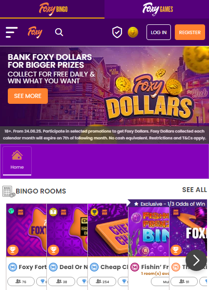 Foxy Games Casino Mobile screenshot